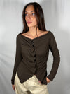Maglia camicia Shifffer arricciata - HaveOne