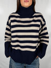 Maglione collo altoa righe - Tensione In WL721