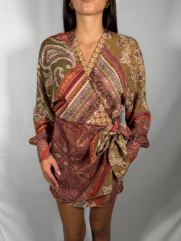 Abito patchwork multicolor - TAC0893