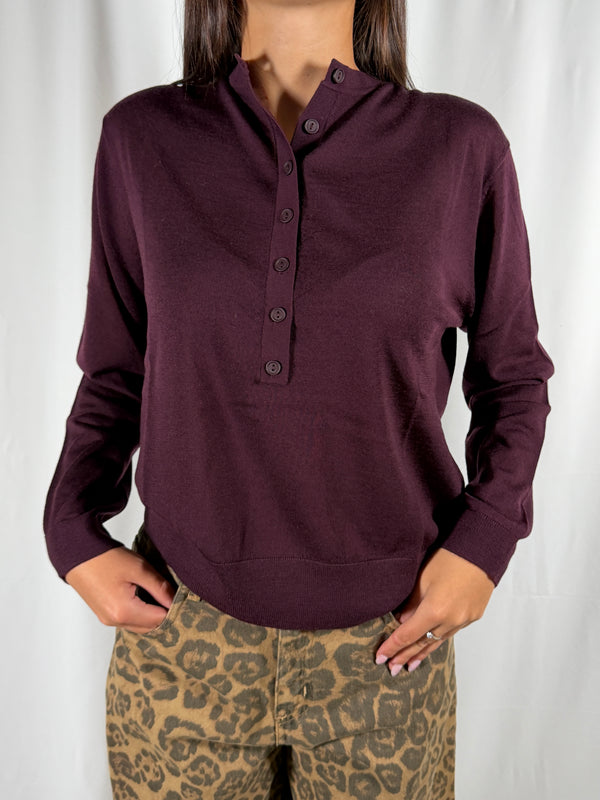 Maglia serafino Bordeaux- 2AC2045Vicolo