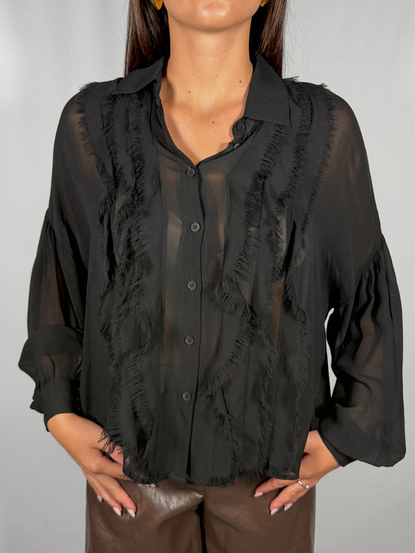 Camicia in viscosa Nera - Philia loft