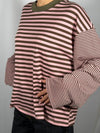 T-Shirt a righe manica a campana - HaveOne