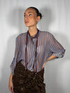 Camicia Nomad a righe con collana righe Bordeaux-HaveOne