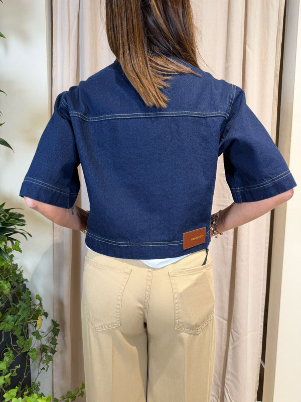Giacca crop Jeans Tensione In