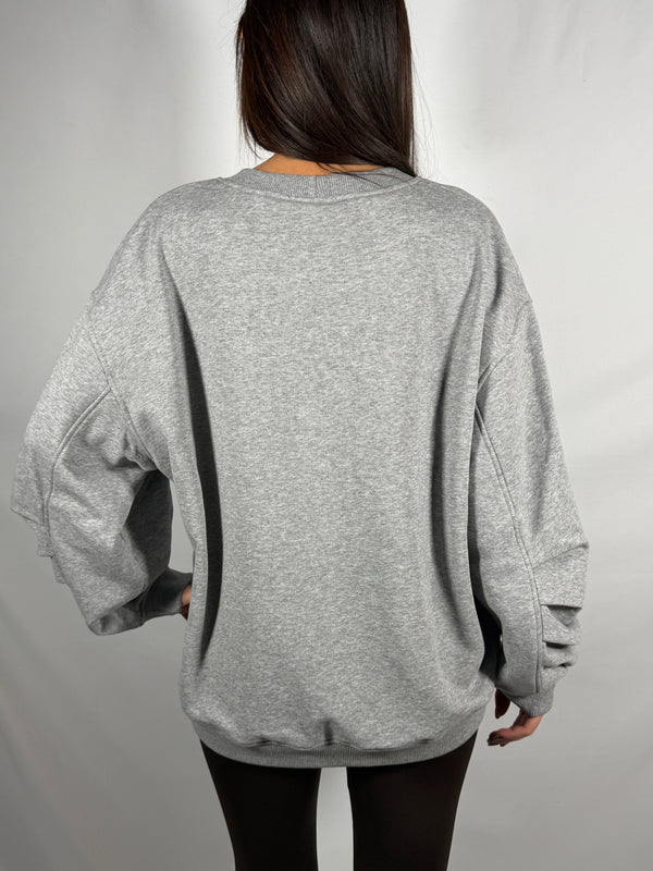 Felpa con scritta Grigia- Vicolo RAC0369