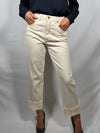 Pantalone denim con risvolto - Philia Loft