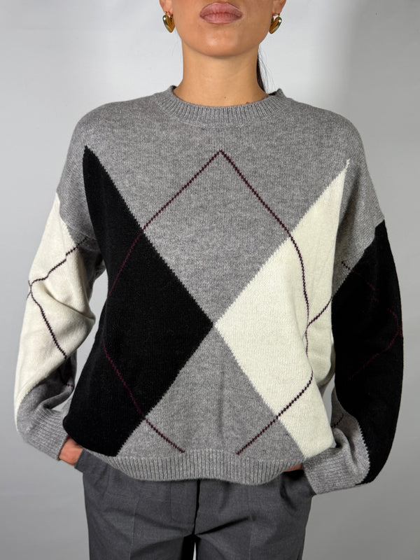 Cardigan con rombi - Vicolo