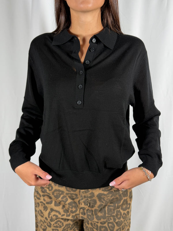 Maglia polo Nera- 2AC2046 Vicolo