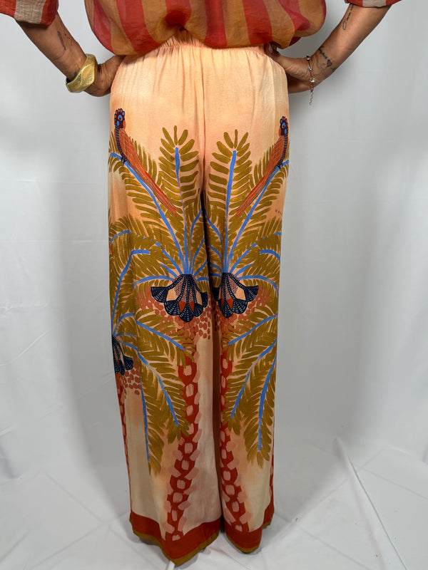 Pantalone palazzo fantasia Tabacco ART. PVS-Q719