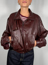 Giacchetto ecopelle Bordeaux - HaveOne KMOR079
