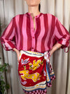 Camicia riga Fuxia/Lilla CVS-Q398