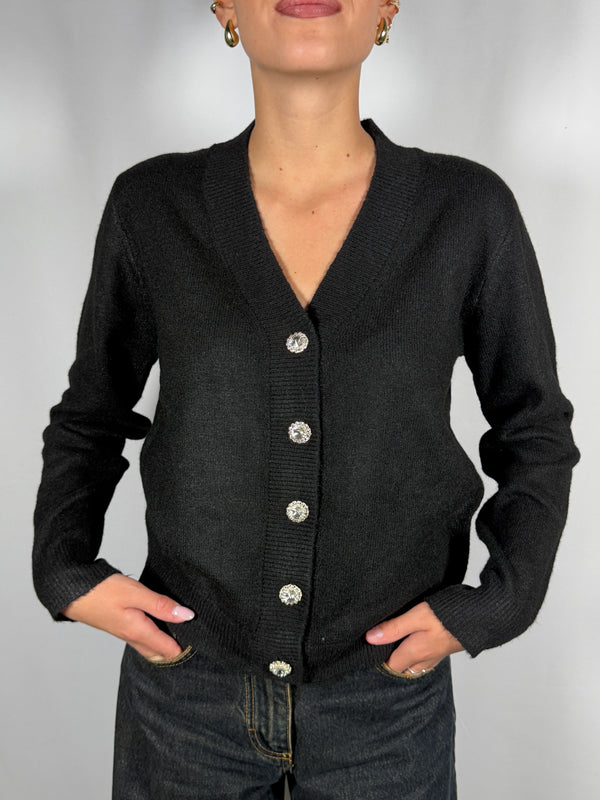 Cardigan con bottoni gioiello - You Decide