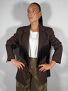 Giacca Moro con frange Nero- Vicolo TAC1053