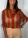 Camicia rigata Tabacco/IndiaArt GVS-Q422