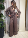 Pantalone mussola tasca macramè TAB2438