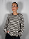 T-shirt scatoletta a righe- Vicolo UAC0140