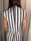 Gilet a righe Moro/Burro ART LIA-Q054