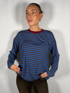 T-Shirt rigata profilo a contrasto - HaveOne