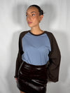 T-shirt a manica lungabicolor - Vicolo