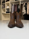 Texano marrone in camoscio