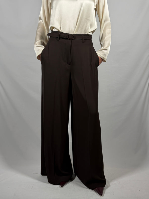 Pantalone palazzo con cintura Moro- Imperial P7J7MHXC