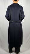Cappotto lungo doppiopetto blu- Vicolo