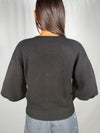Cardigan Manica a palloncino Nero - MNG-R051