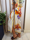 Gonna pareo lunga Orchidea arancio GVS-Q281
