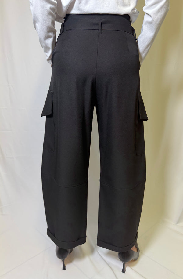 Pantaloni tasconi nero - Haveone PMN-R015