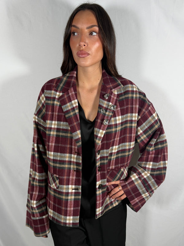 Giacca in panno check - Tensione In 27B6713