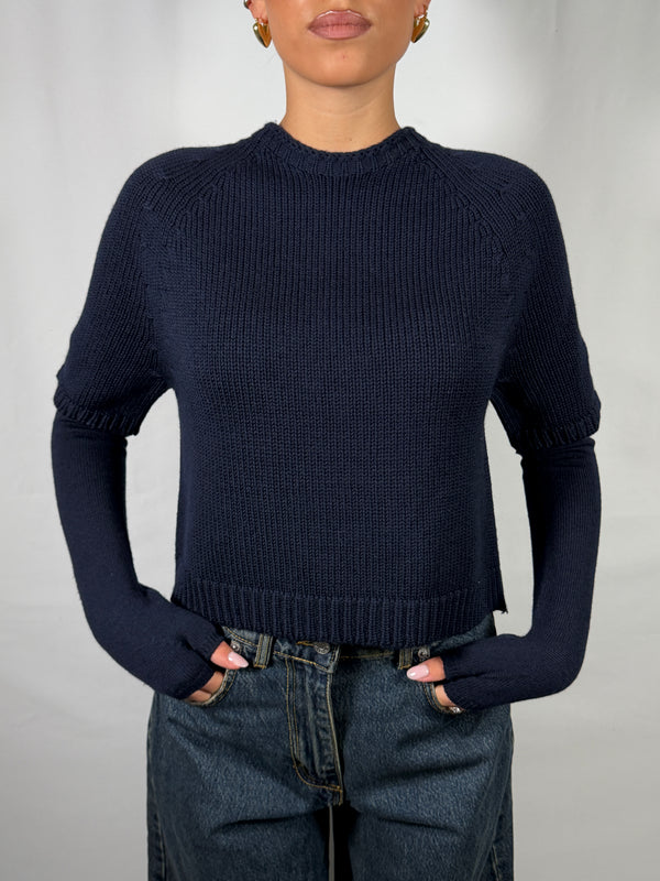 Maglia crop con manicotti - Tensione In