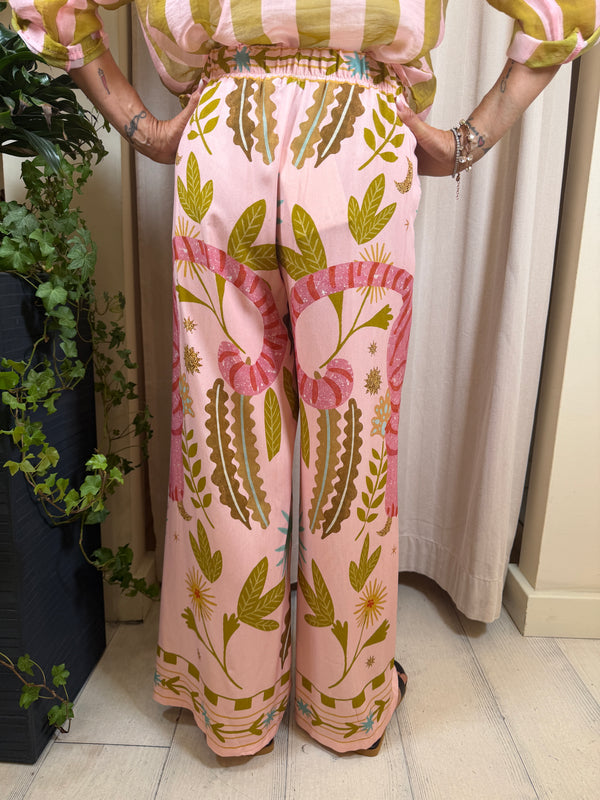 Pantalone palazzo fantasia tigre ART. PVS-Q702