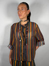 Camicia Nomad con collana righe Ottania e Ocra -HaveOne CVS-R068