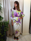 Gonna pareo lunga Orchidea Viola GVS-Q281