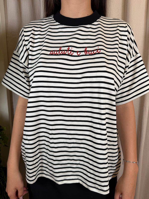 T-shirt con scritta RAB0974
