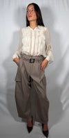 Pantaloni tasconi Tortora - Haveone PMN-R015