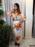 Gonna pareo lunga Orchidea arancio GVS-Q281