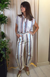 Pantalone rigato ART S26PH57