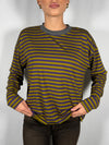 T-Shirt rigata profilo a contrasto - HaveOne