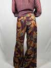 Pantalone in cinigliacon stampa foglie - Haveone