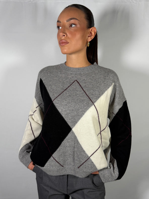 Cardigan con rombi - Vicolo