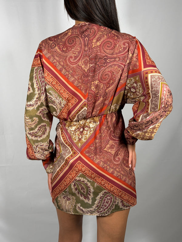 Abito patchwork multicolor - TAC0893