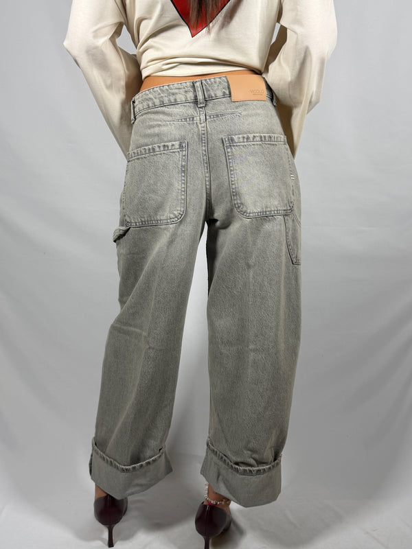 Jeans modello Kuma Barrel Grigio- Vicolo DAC5294