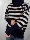 Maglione collo altoa righe - Tensione In WL721