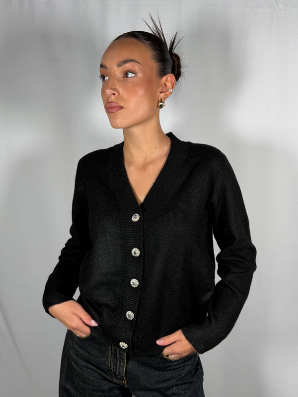 Cardigan con bottoni gioiello - You Decide