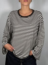 T-shirt scatoletta a righe- Vicolo UAC0140