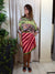 Gonna mini pareo rigata Rosso-FuxiaGVS-Q271