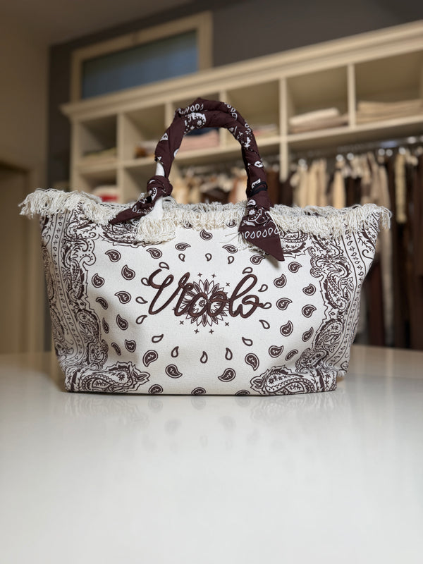 Borsa grande in canvas fantasia bandana ART. XAB0005