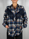 Camicia Check con frange Blu - Tensione In