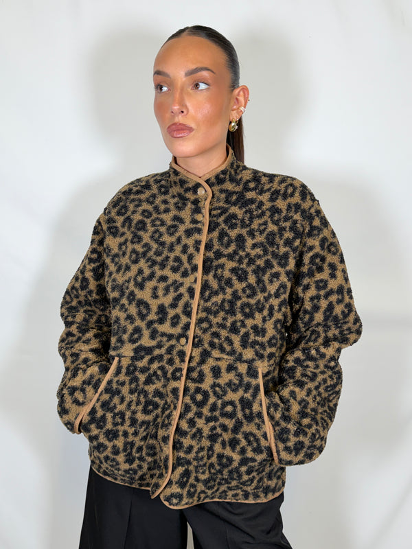Bomber Vera teddy maculato - JJXX